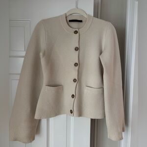 Jenni Kayne Cooper Cardigan Ivory Small